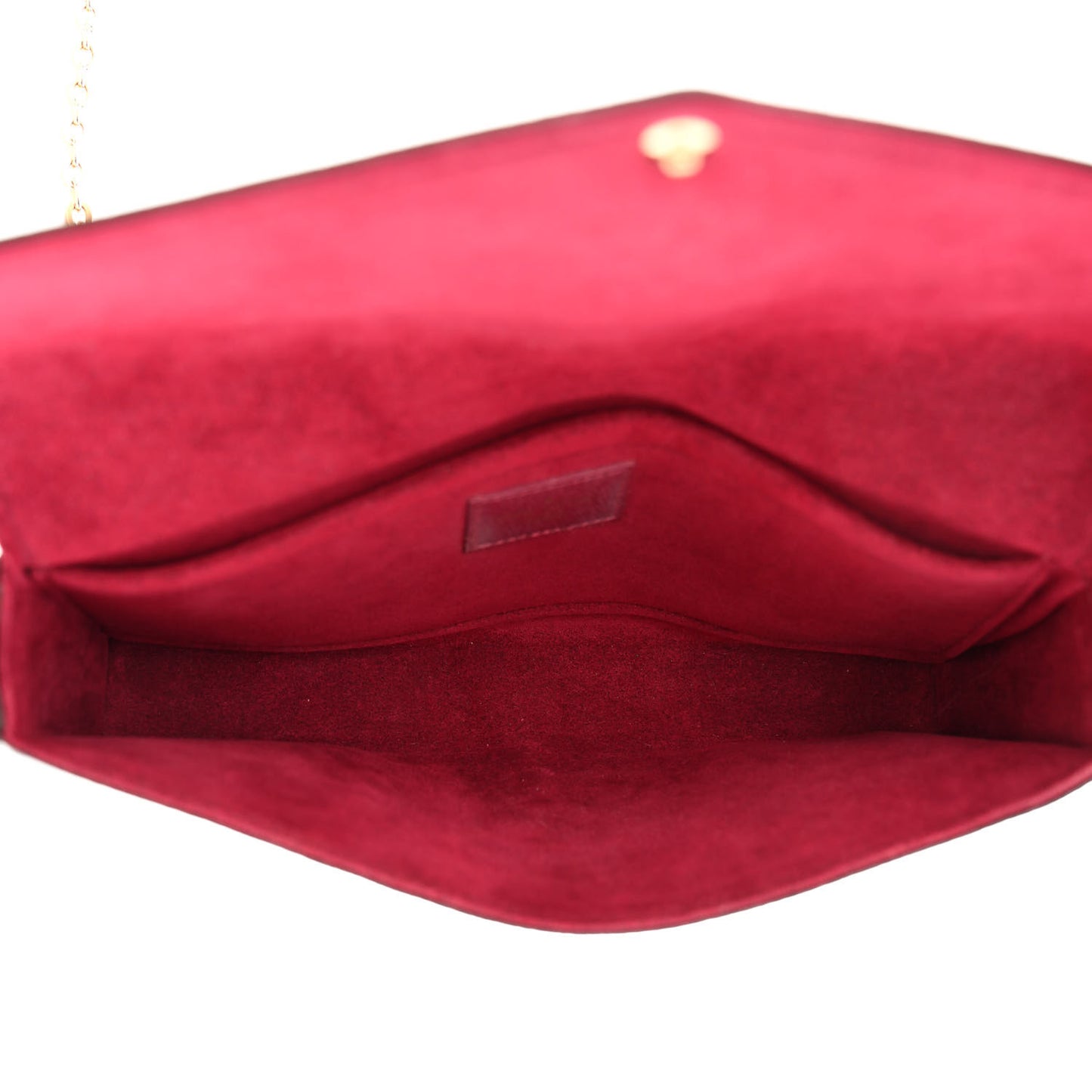 Monogram Pochette Felicie Chain Wallet Fuchsia