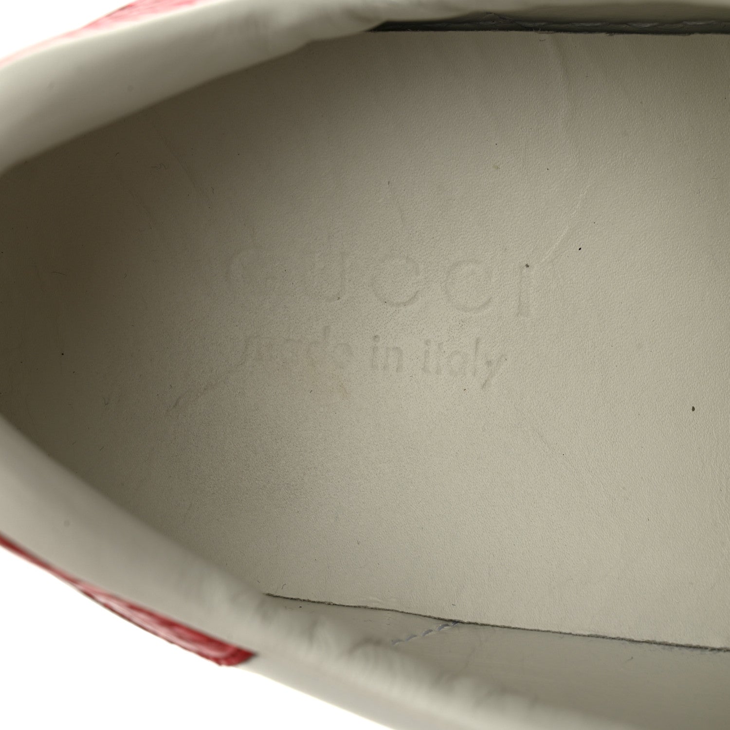 Gucci Calfskin Ayers Web Blind for Love Embroidered Mens Ace Sneakers 10 White 8 of 9