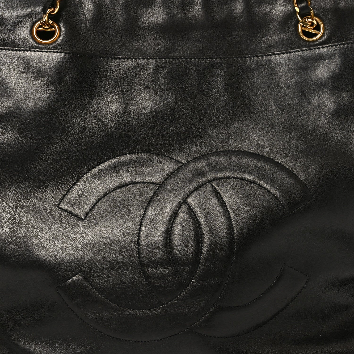 Chanel Lambskin CC Shoulder Bag Black 8 of 10