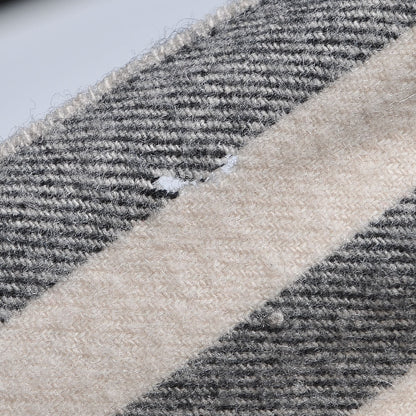 Burberry Cashmere Giant Check Fringe Scarf Ivory 5 of 5