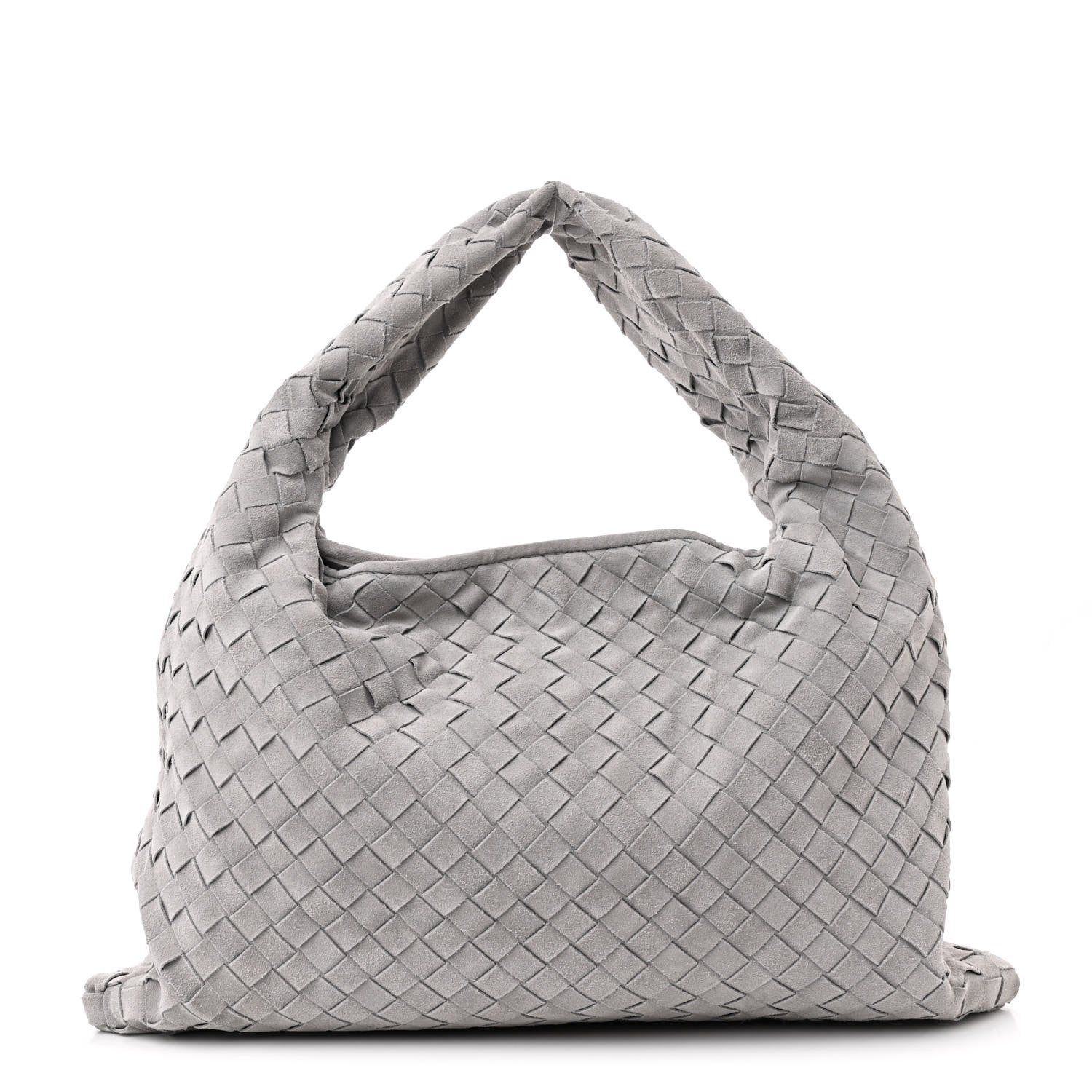Bottega Veneta Suede Intrecciato Small Hop Sterling 1 of 10