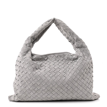 Bottega Veneta Suede Intrecciato Small Hop Sterling 1 of 10
