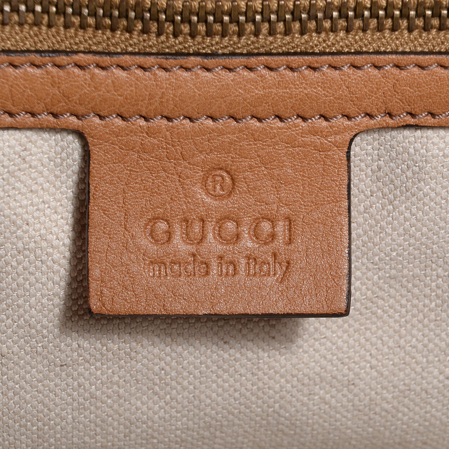 Gucci Monogram Web Medium Rania Top Handle Bag Sand 6 of 7
