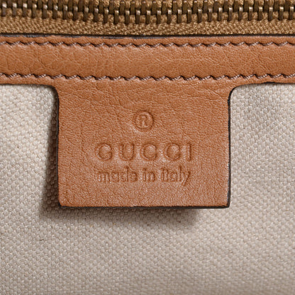 Gucci Monogram Web Medium Rania Top Handle Bag Sand 6 of 7