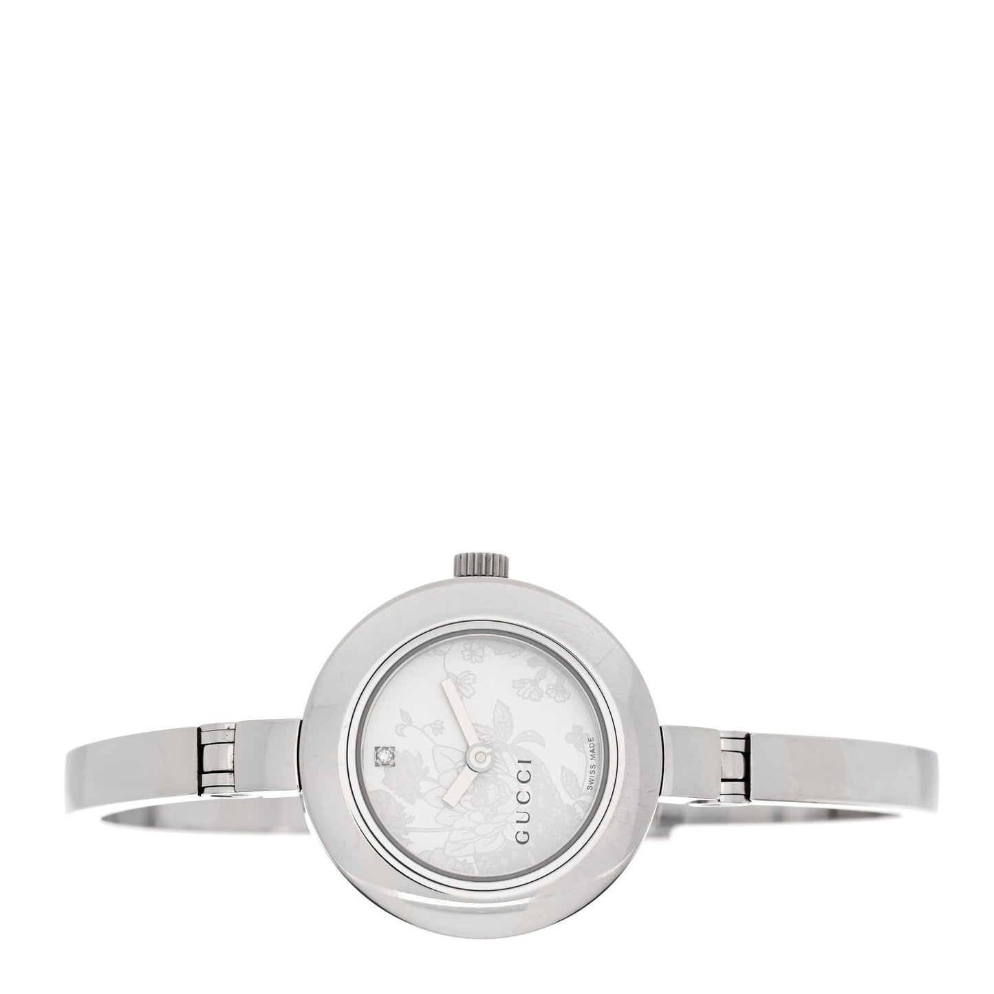 Stainless Steel Diamond 25mm 105 Series Floral Quartz Watch