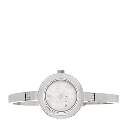Gucci Stainless Steel Diamond 25mm 105 Series Floral Quartz Watch 2 of 4
