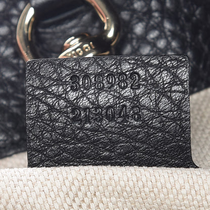 Gucci Pebbled Calfskin Medium Soho Chain Shoulder Bag Black 9 of 10