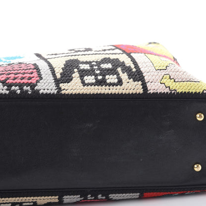 Chanel Needlepoint Precious Symbols Shoulder Bag Black 12 of 12