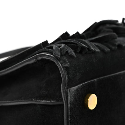 Saint Laurent Suede Fringe Small Sac De Jour Black 11 of 21
