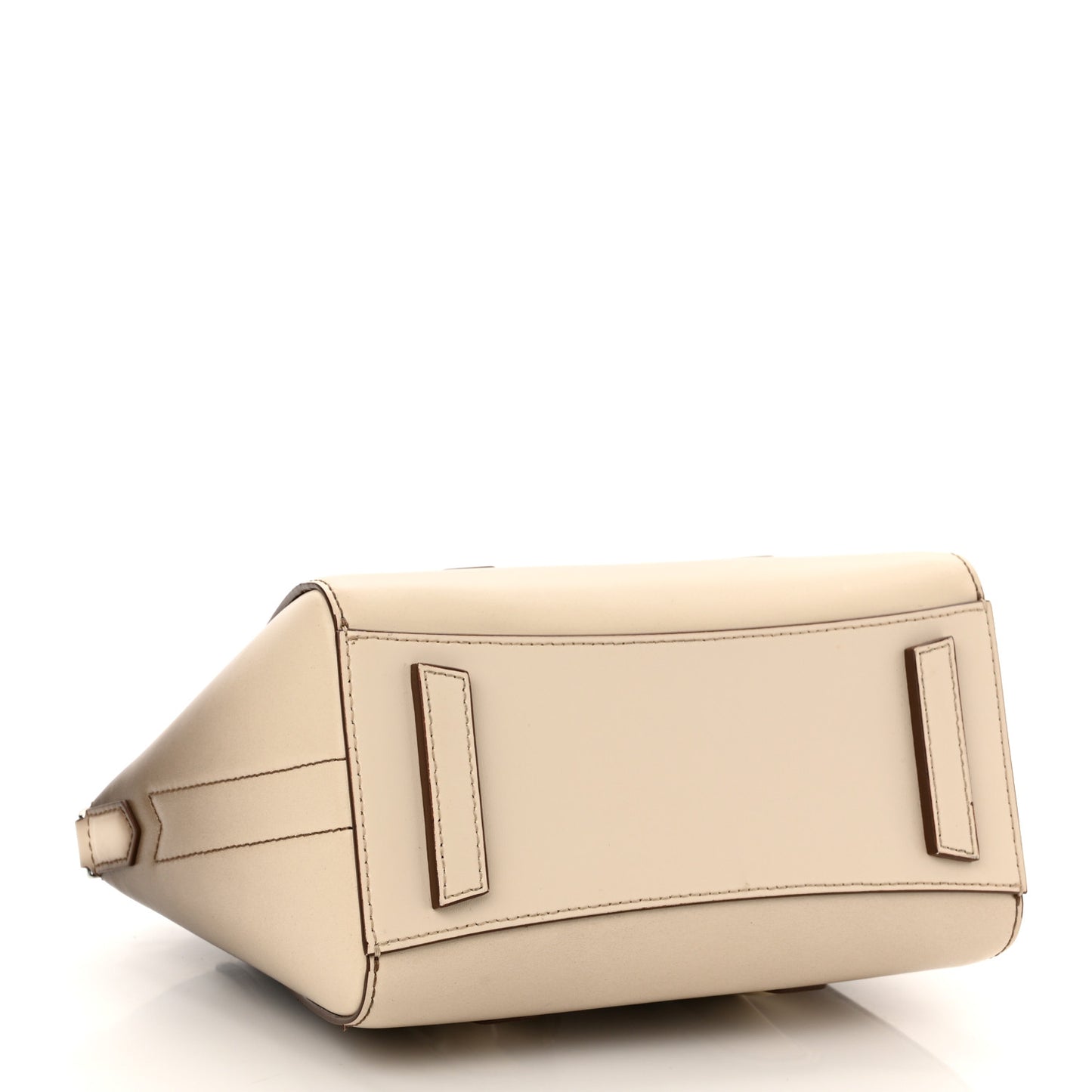 Box Calfskin Gradient Mini Lock Antigona Shoulder Bag Brown Beige