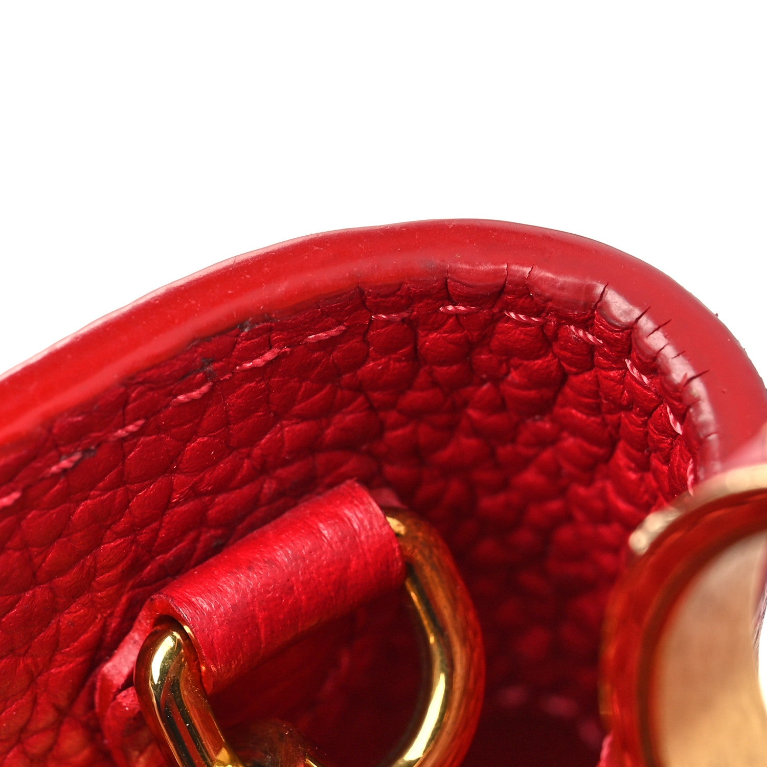 Louis Vuitton Taurillon Capucines BB Scarlet Red 14 of 16