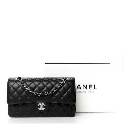 Chanel Caviar Quilted Medium Double Flap Black 12 of 12