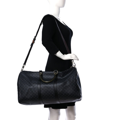 Louis Vuitton Monogram Eclipse Patchwork Keepall Bandouliere 50 2 of 12