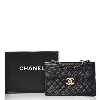 Chanel Lambskin Quilted XL Jumbo Single Flap Black 8 of 8