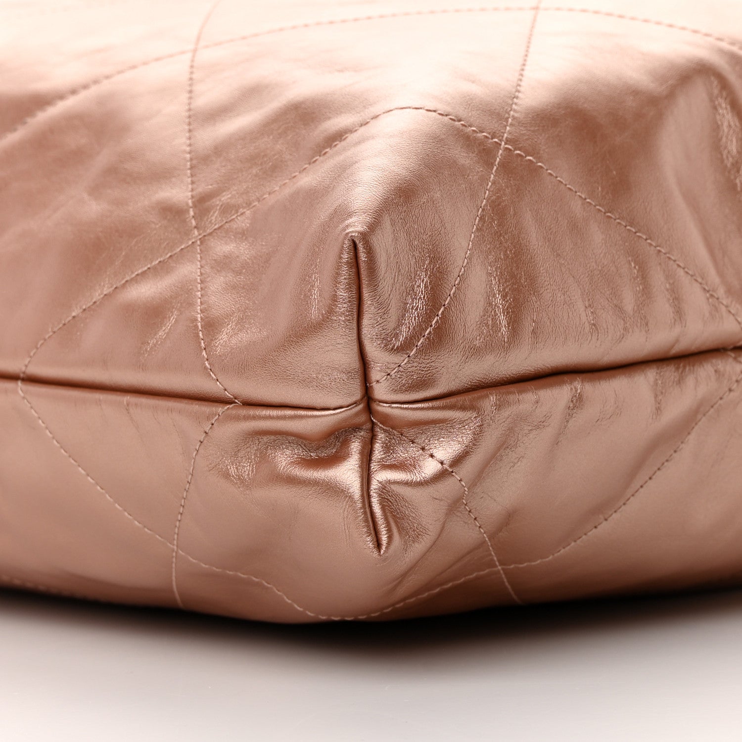 Chanel Metallic Calfskin Quilted Chanel 22 Pink 11 of 14