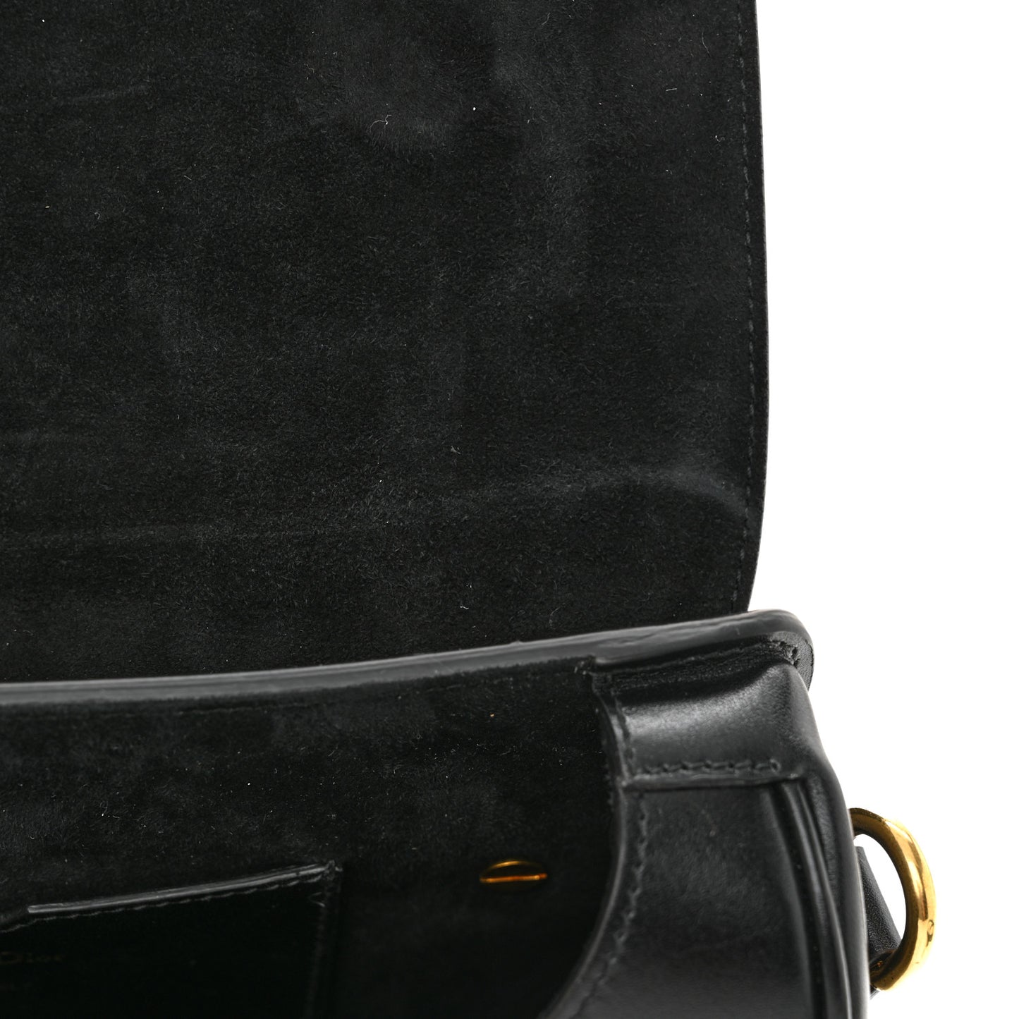 Box Calfskin Medium Bobby Flap Black