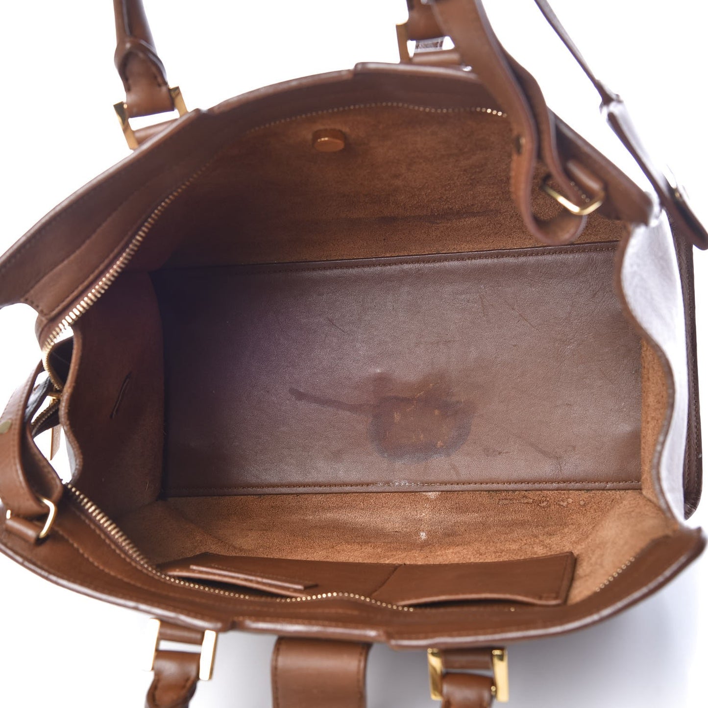 Calfskin Small Classic Y Cabas Cognac