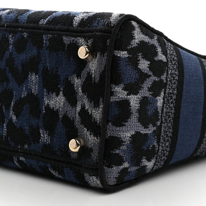 Christian Dior Canvas Mizza Embroidered Medium Lady D-Lite Blue 10 of 10