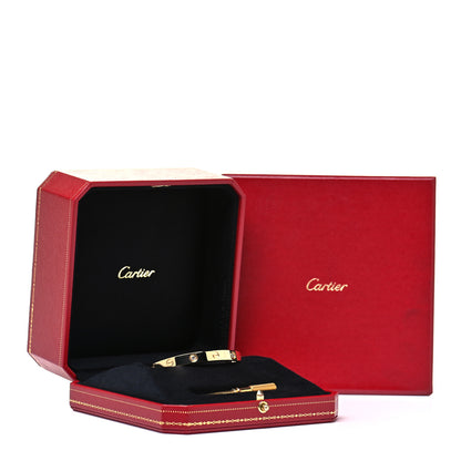 Cartier 18K Yellow Gold 4 Diamond LOVE Bracelet 16 6 of 7