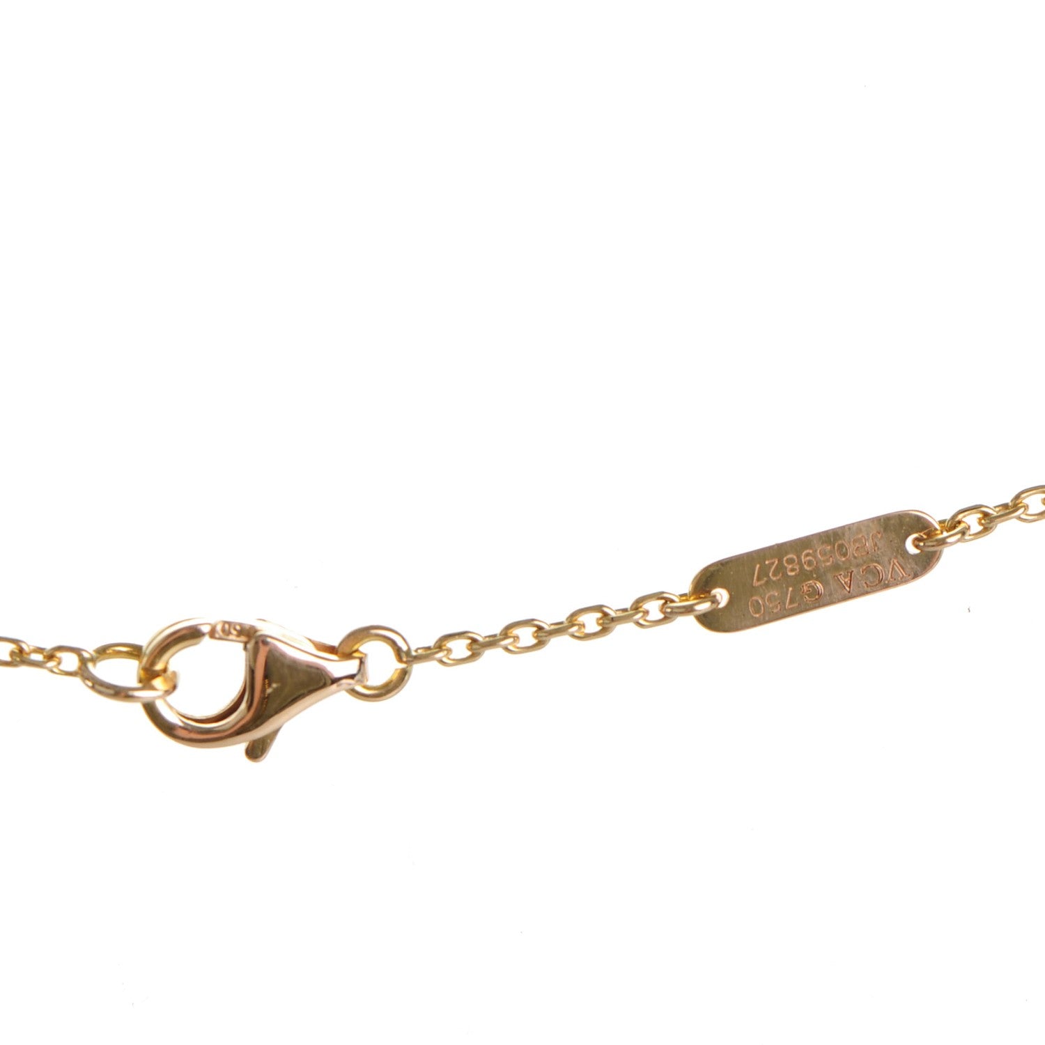 Van Cleef & Arpels 18K Rose Gold Vintage Alhambra Pendant Necklace 4 of 5