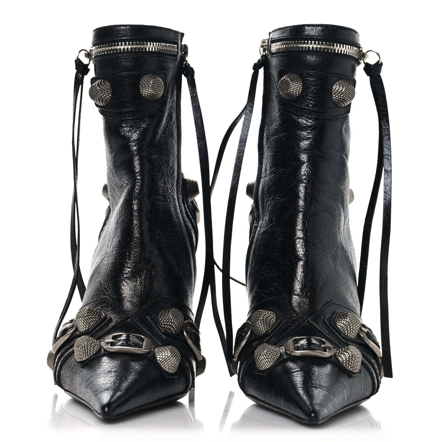Balenciaga Agneau Arena Cagole 70mm Ankle Boots 35 Black 3 of 10