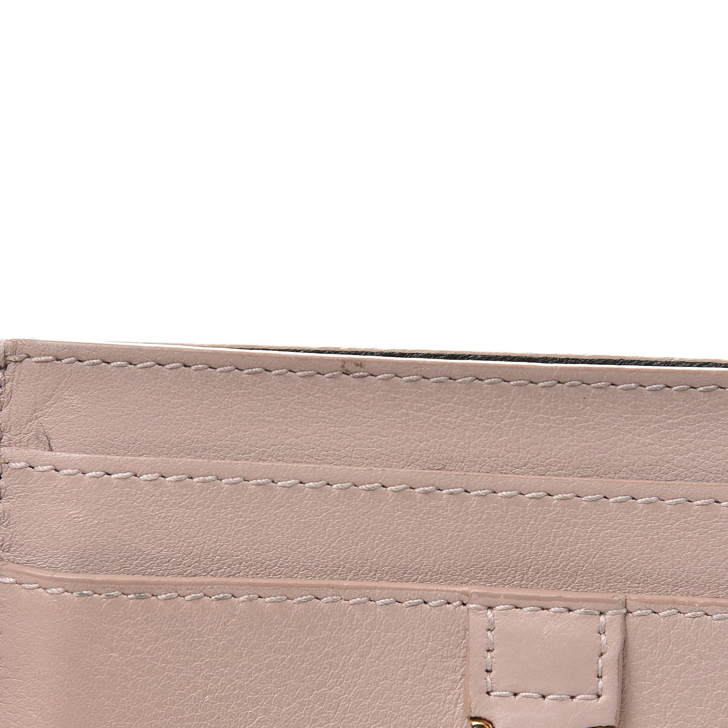 Saint Laurent Calfskin Monogram Credit Card Case Nude 8 of 11