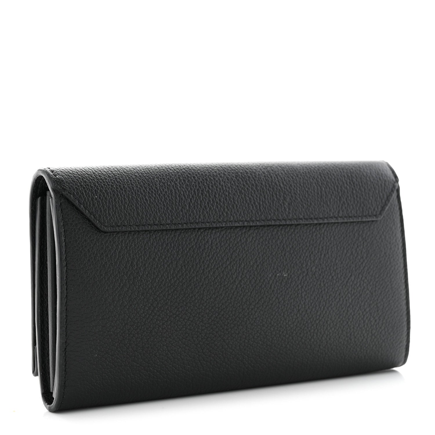 Louis Vuitton Calfskin Lockme II Wallet Black 3 of 11