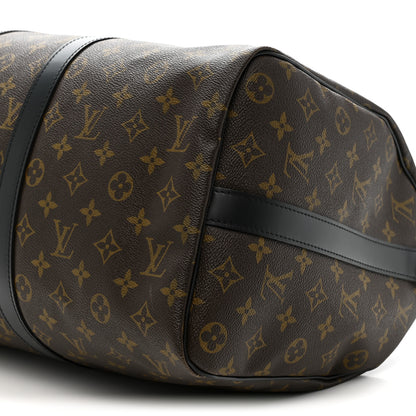 Louis Vuitton Monogram Macassar Keepall Bandouliere 45 9 of 9