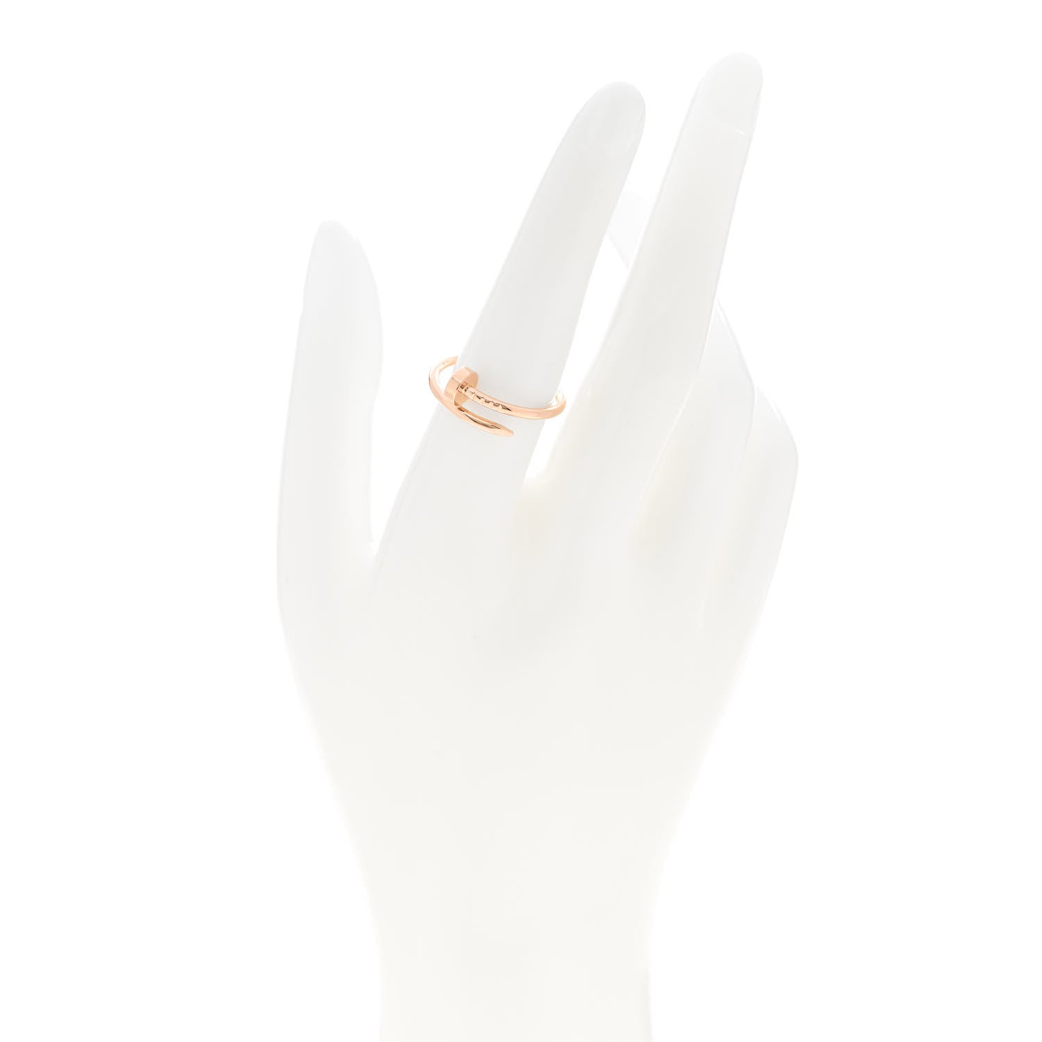 Cartier 18K Pink Gold Small Juste Un Clou Ring 54 6.75 2 of 5