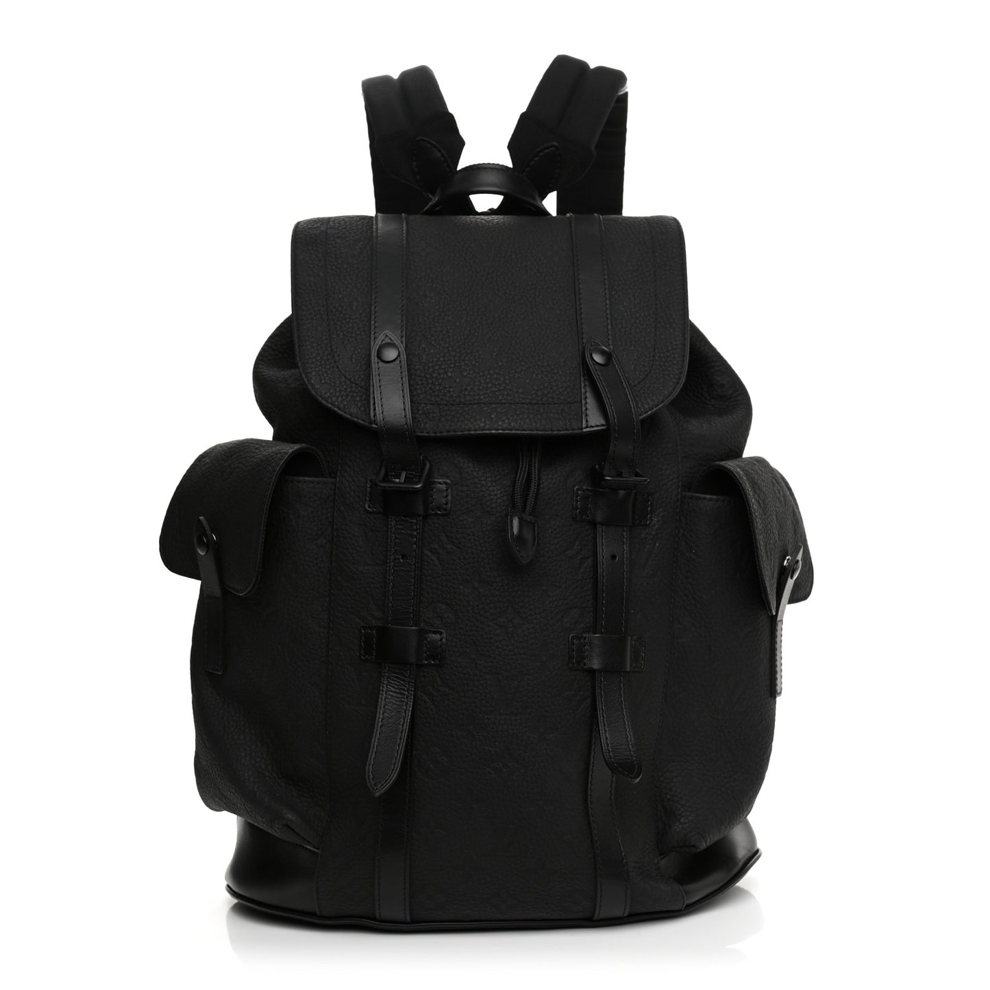 Taurillon Monogram Christopher MM Backpack Black
