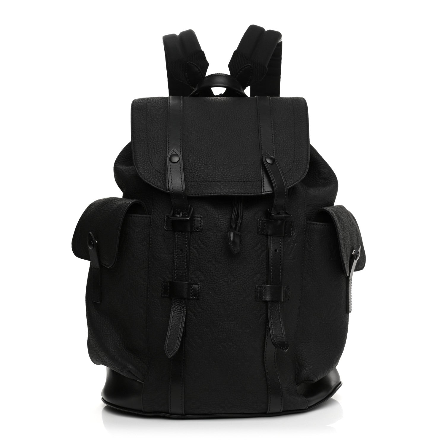 Louis Vuitton Taurillon Monogram Christopher MM Backpack Black 1 of 11