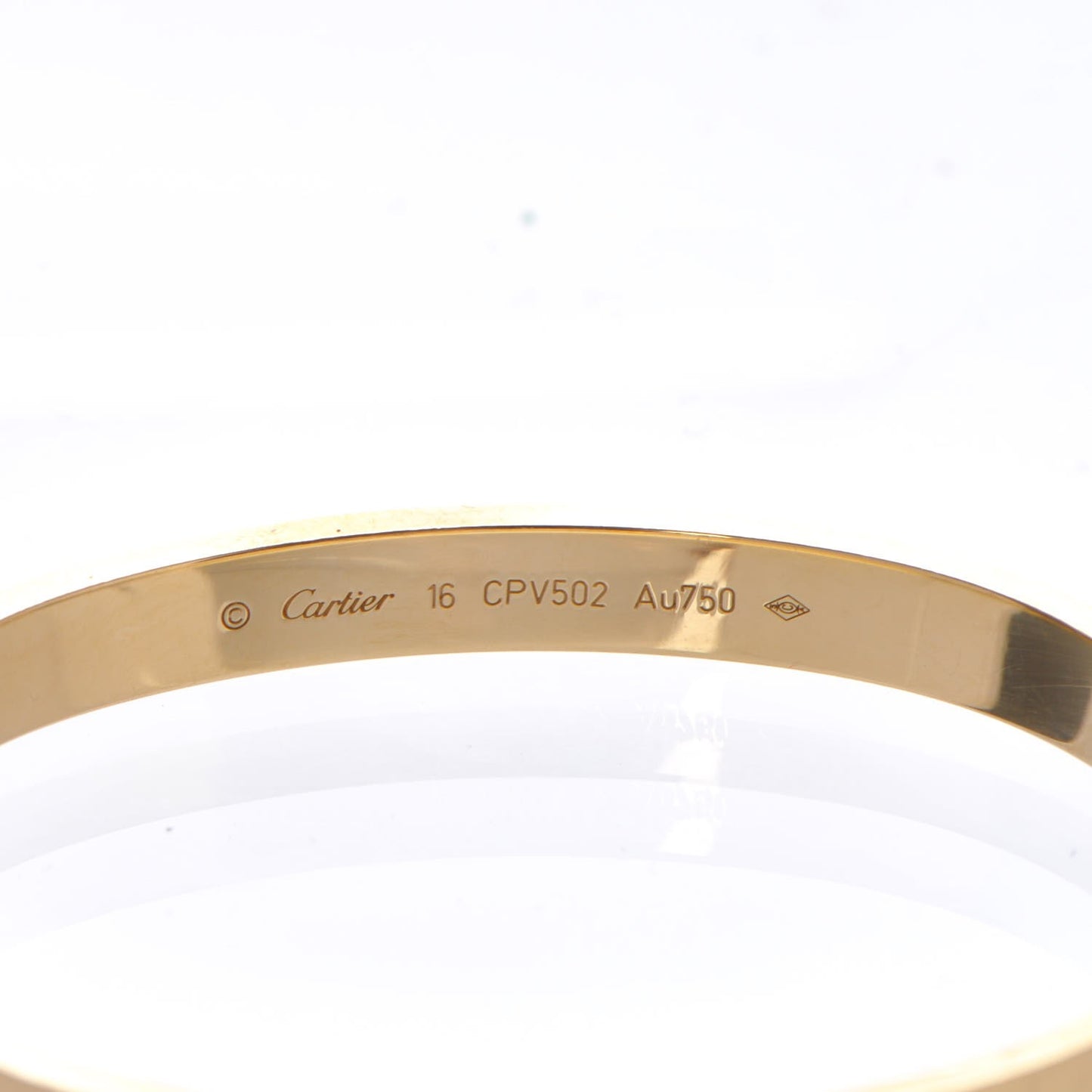 18K Yellow Gold LOVE Bracelet 16