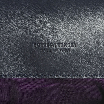 Bottega Veneta Woven Intrecciato Flap Clutch Ink 8 of 8