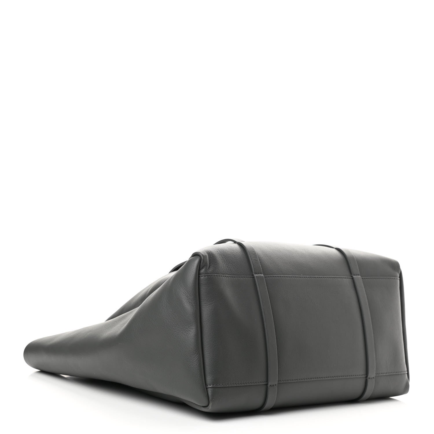 Balenciaga Veau Baltimore Double Sided Medium Everyday Tote Gris Fossile Bleu Turquoise 5 of 12