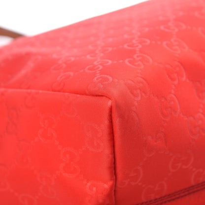 Gucci Nylon Monogram Medium Tote Red 12 of 13
