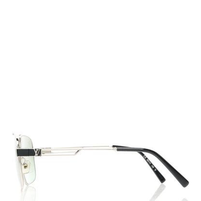 Louis Vuitton Metal Aviator Sunglasses Z1092W Green 3 of 8
