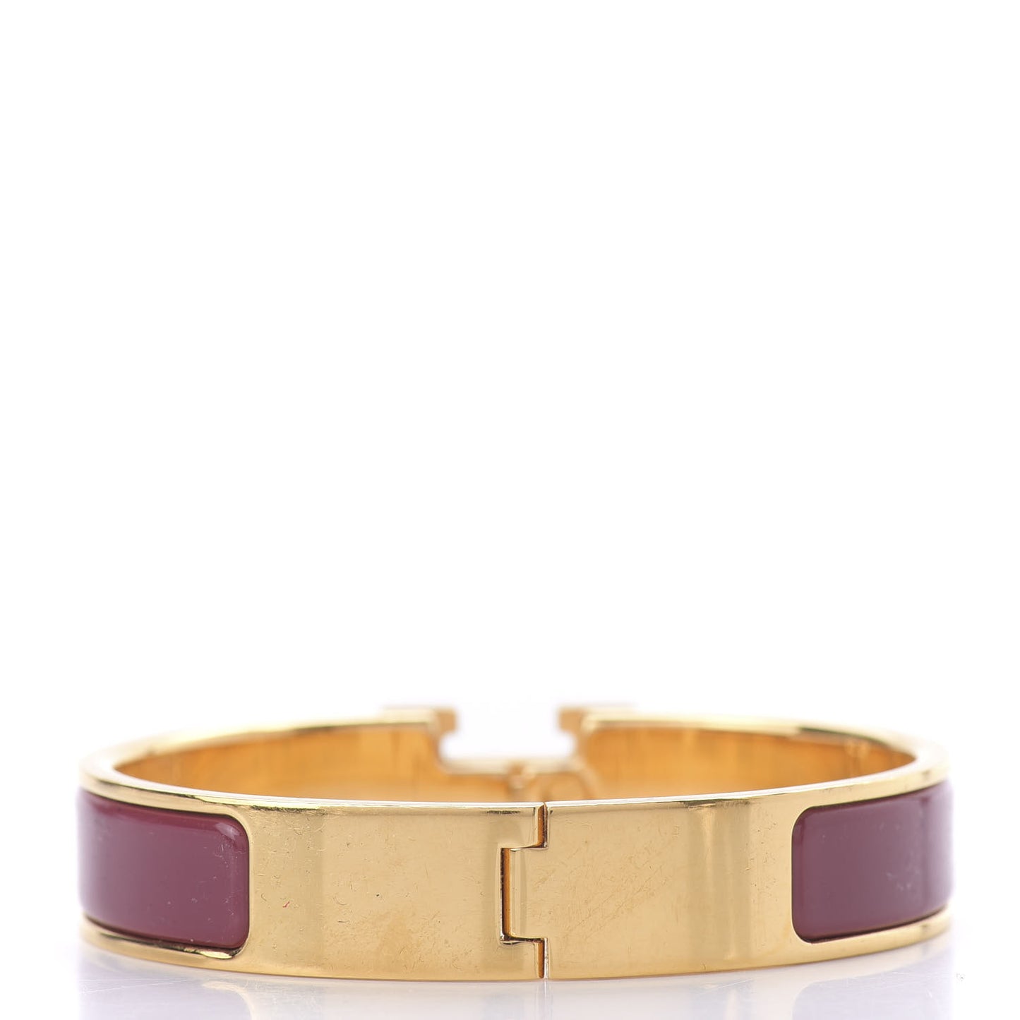 Enamel Narrow Clic Clac H Bracelet PM Rose de Chine