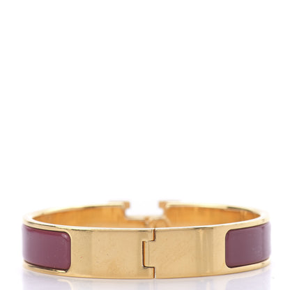 Hermes Enamel Narrow Clic Clac H Bracelet PM Rose de Chine 3 of 7