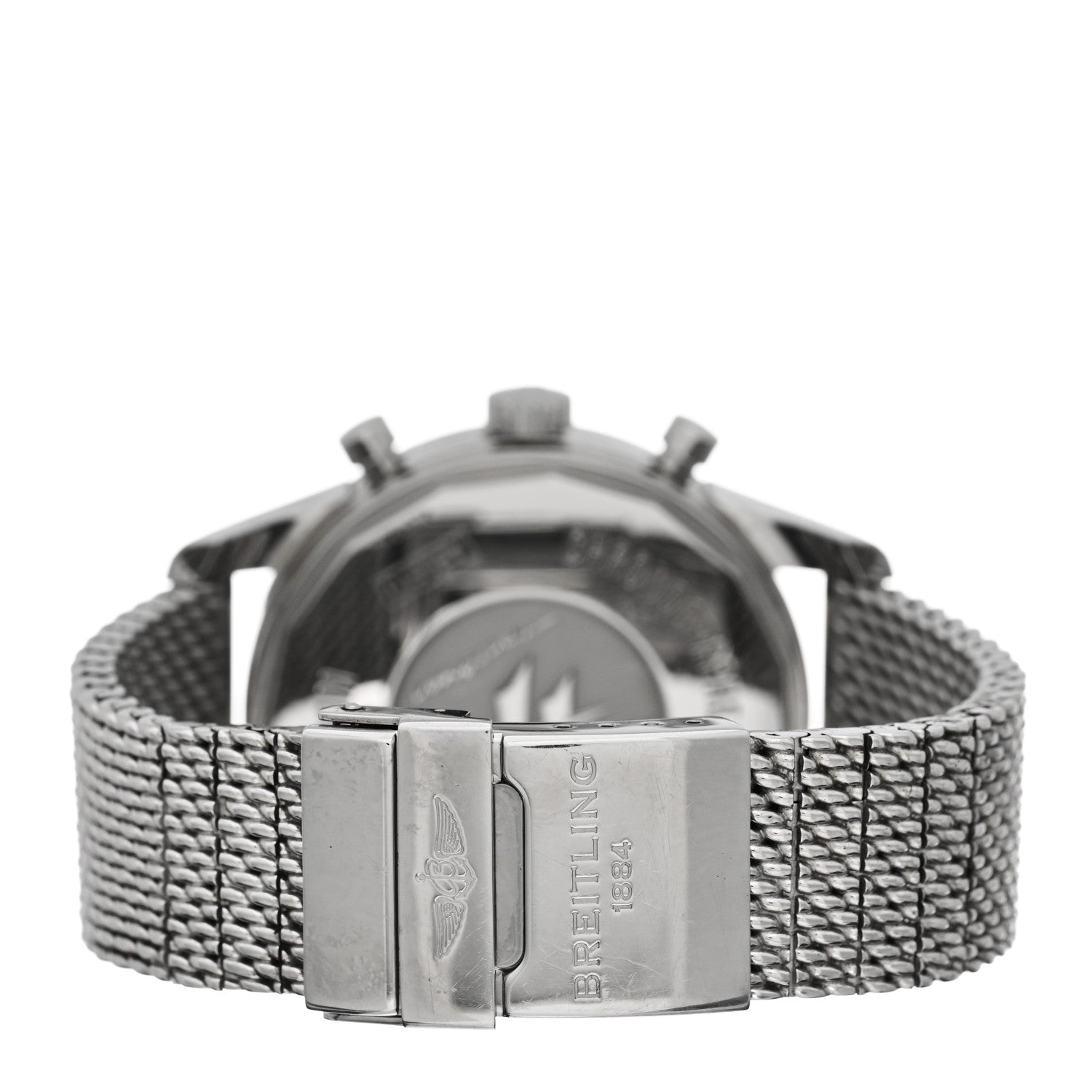 Breitling Stainless Steel 46mm Transocean Unitime Chronograph Automatic Watch Black AB0510 3 of 5