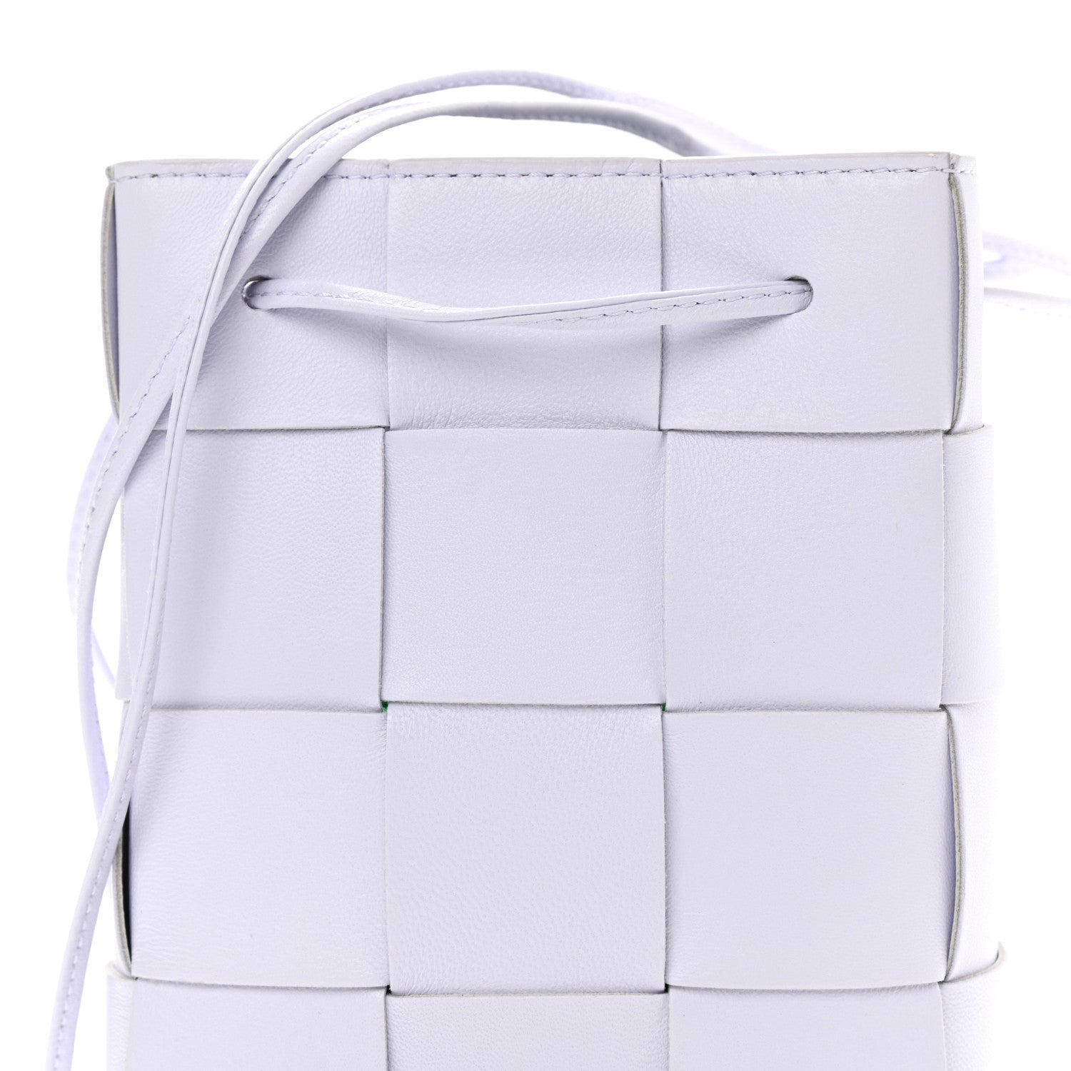 Bottega Veneta Calfskin Intreccio Small Cassette Bucket Bag Mirth Washed 7 of 11