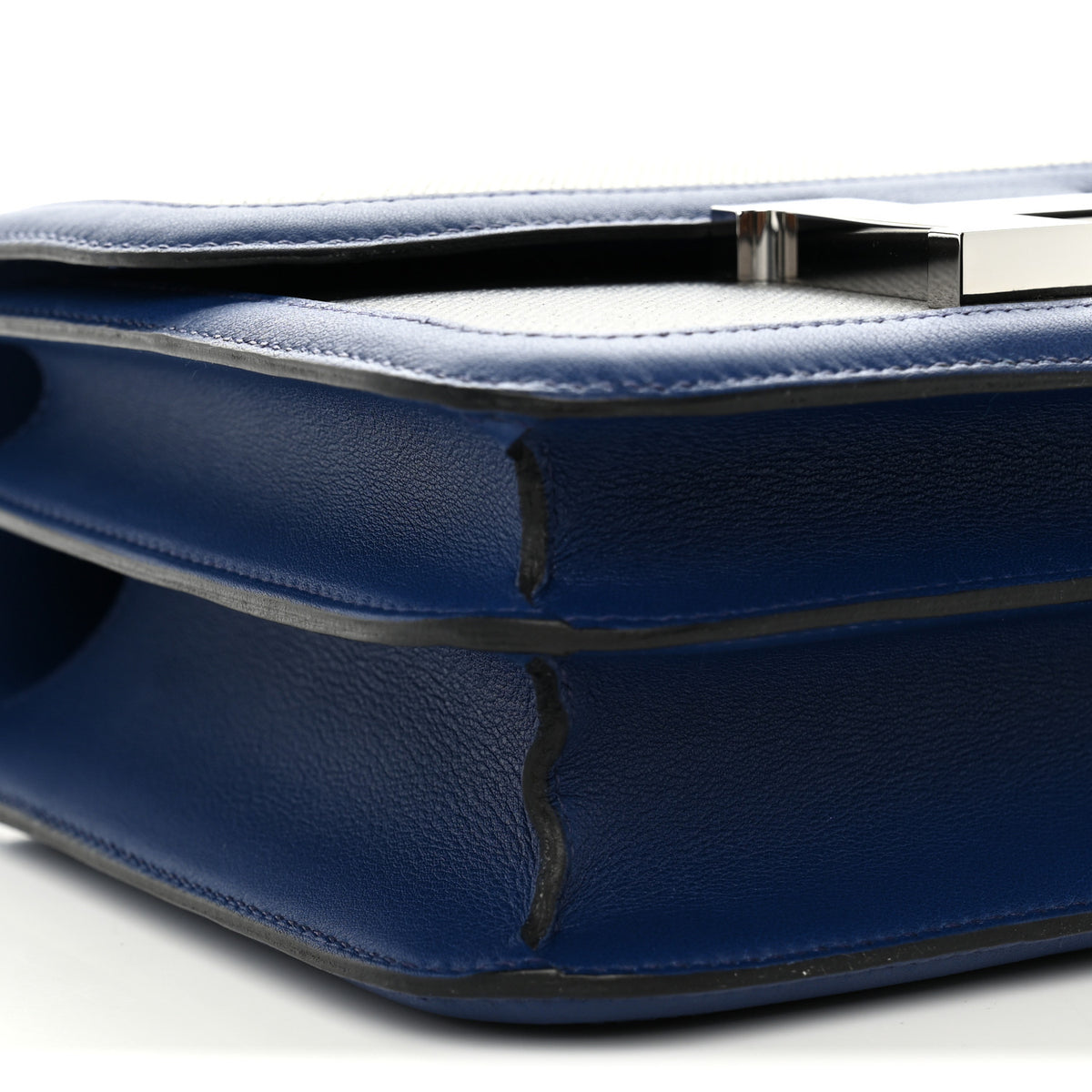 Hermes Swift Toile Constance 24 Bleu Saphir Black Ecru 9 of 11