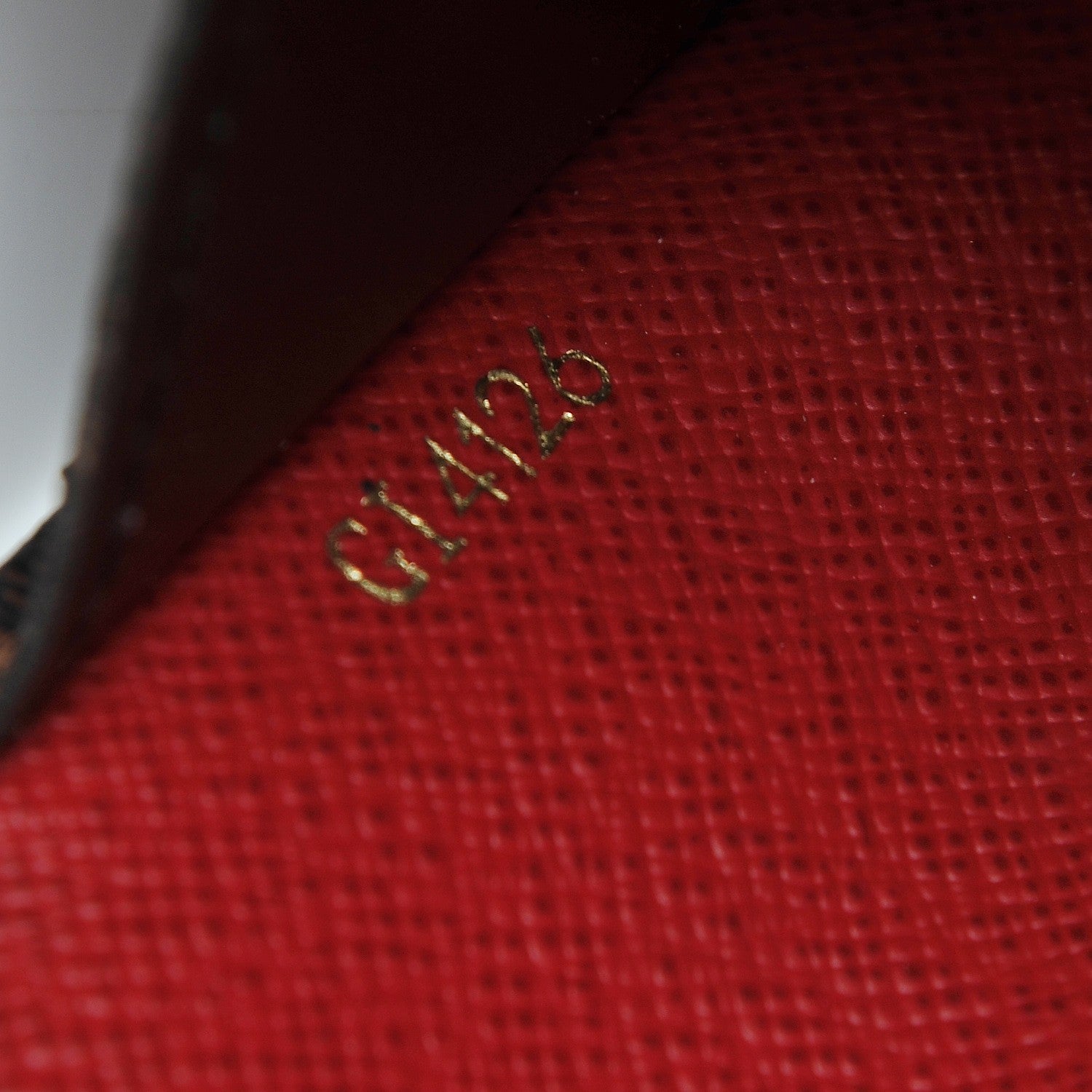 Louis Vuitton Damier Ebene Josephine Wallet Red 8 of 9