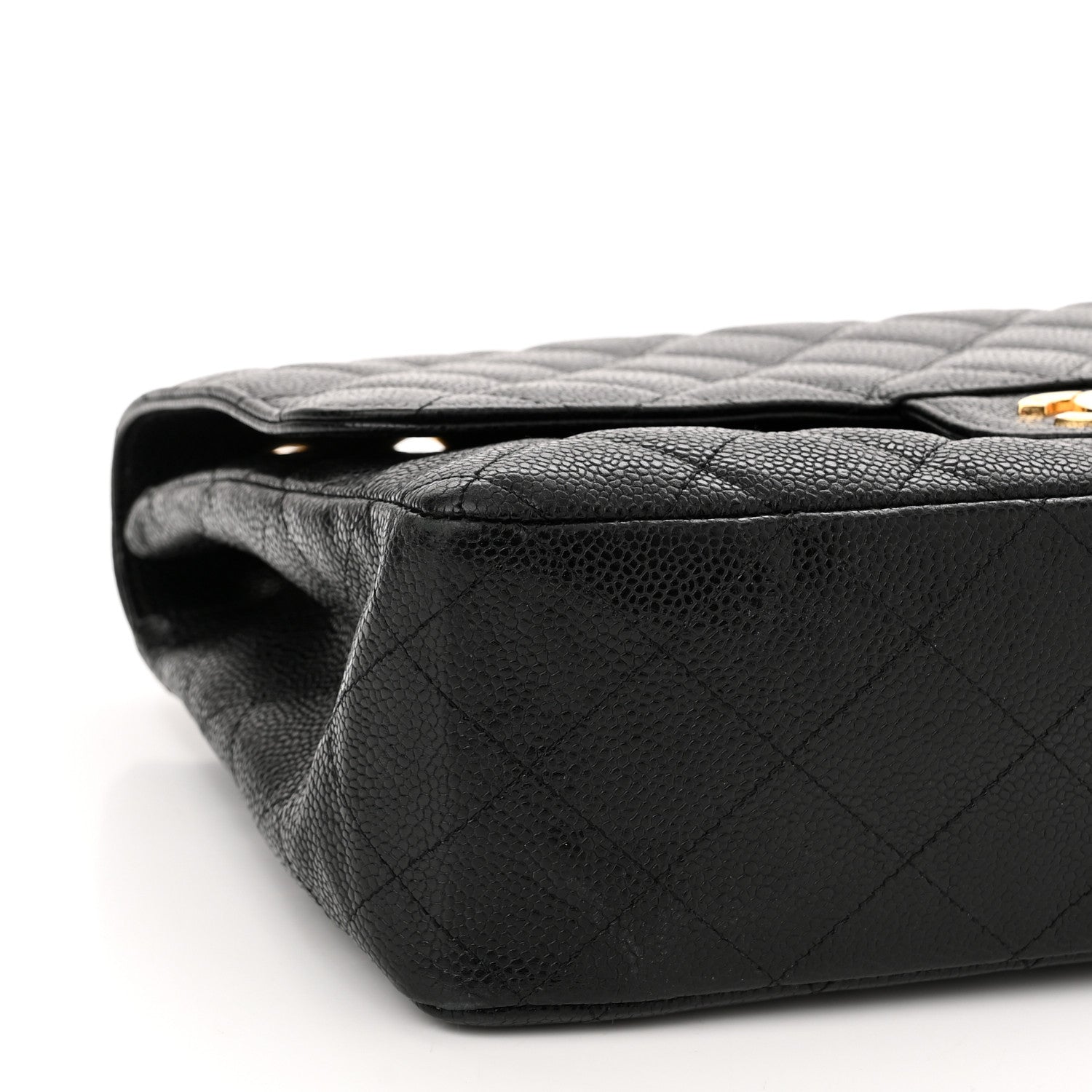 Chanel Caviar Quilted Jumbo Single Flap Black 9 of 11