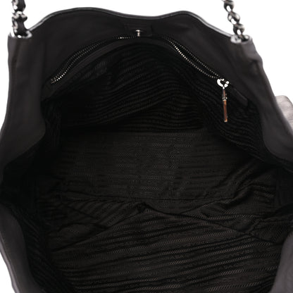 Prada Soft Calf Chain Tote Bambu 5 of 8