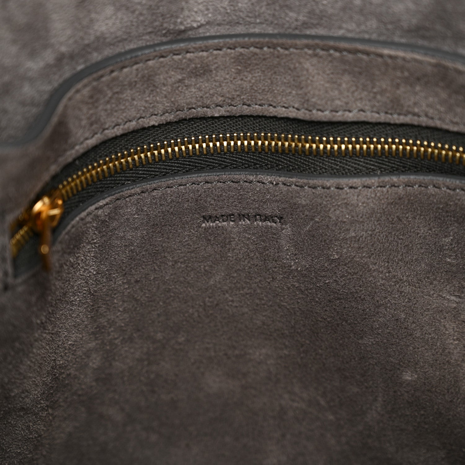 Celine Soft Grained Calfskin Small Sangle Bucket Bag Kohl 6 of 15