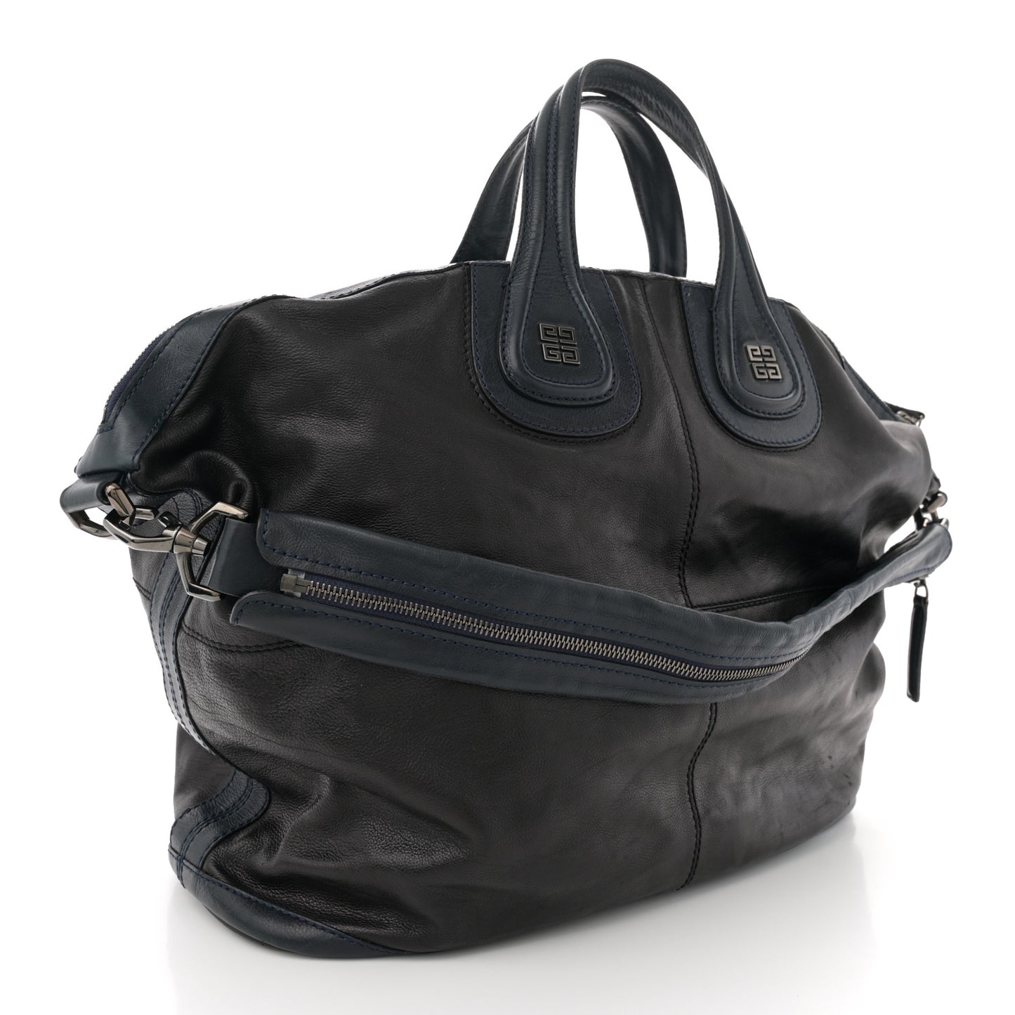 Sugar Goatskin Large Nightingale Black Navy