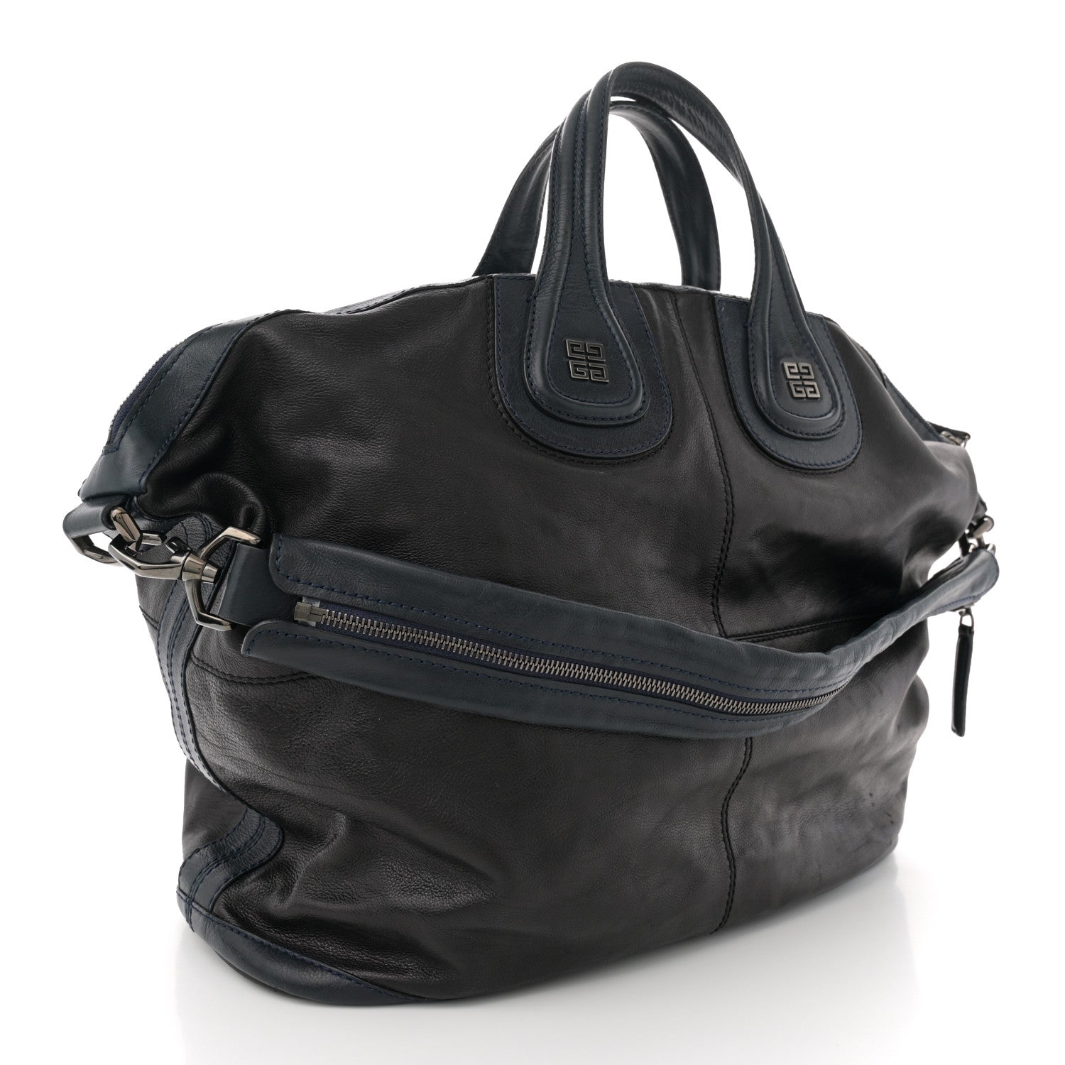 Givenchy Sugar Goatskin Large Nightingale Black Navy 3 of 11