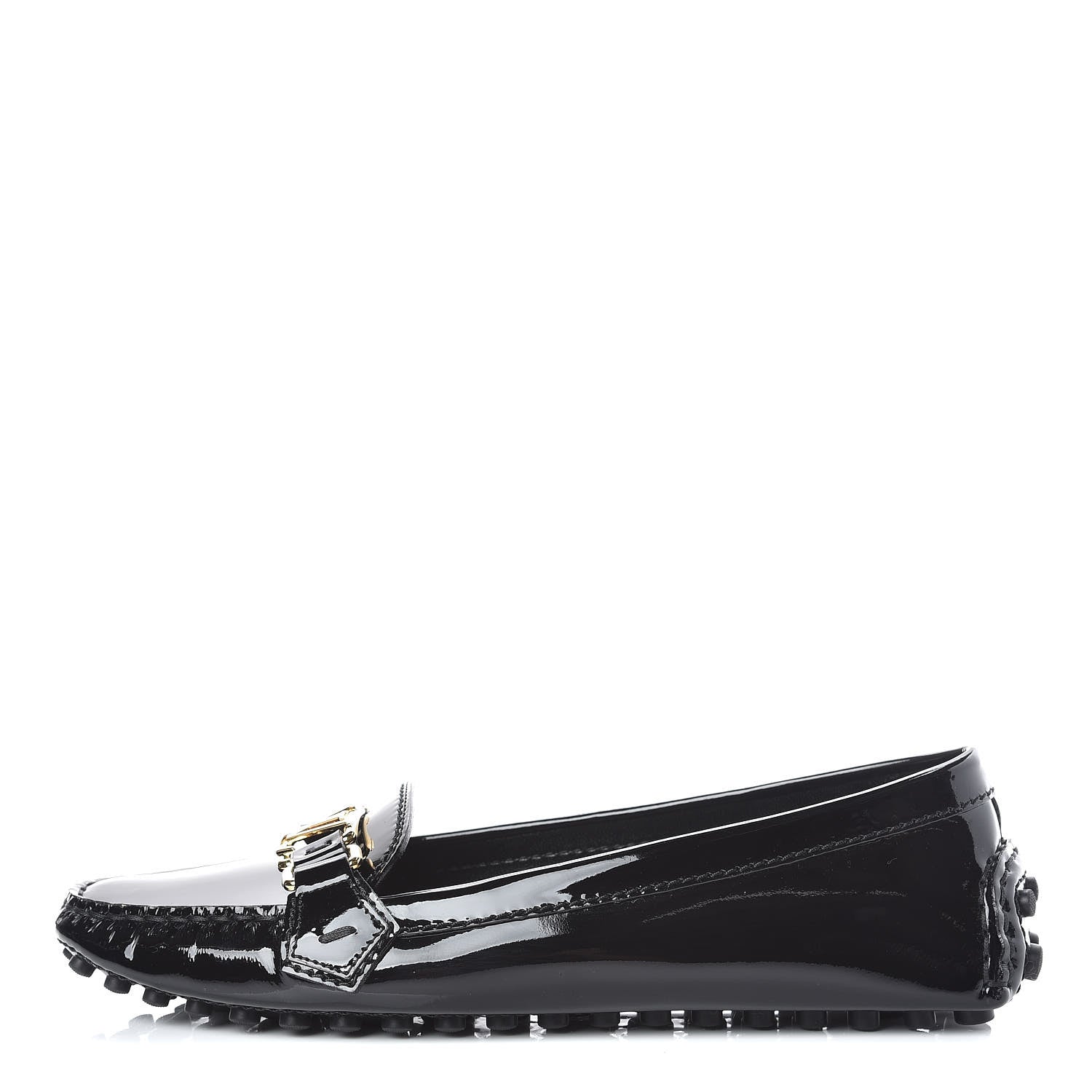 Louis Vuitton Patent Calfskin Oxford Loafers 40 Black 1 of 9
