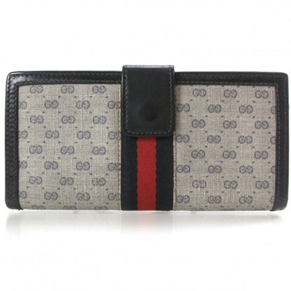 Gucci Monogram Web Wallet Navy 2 of 8