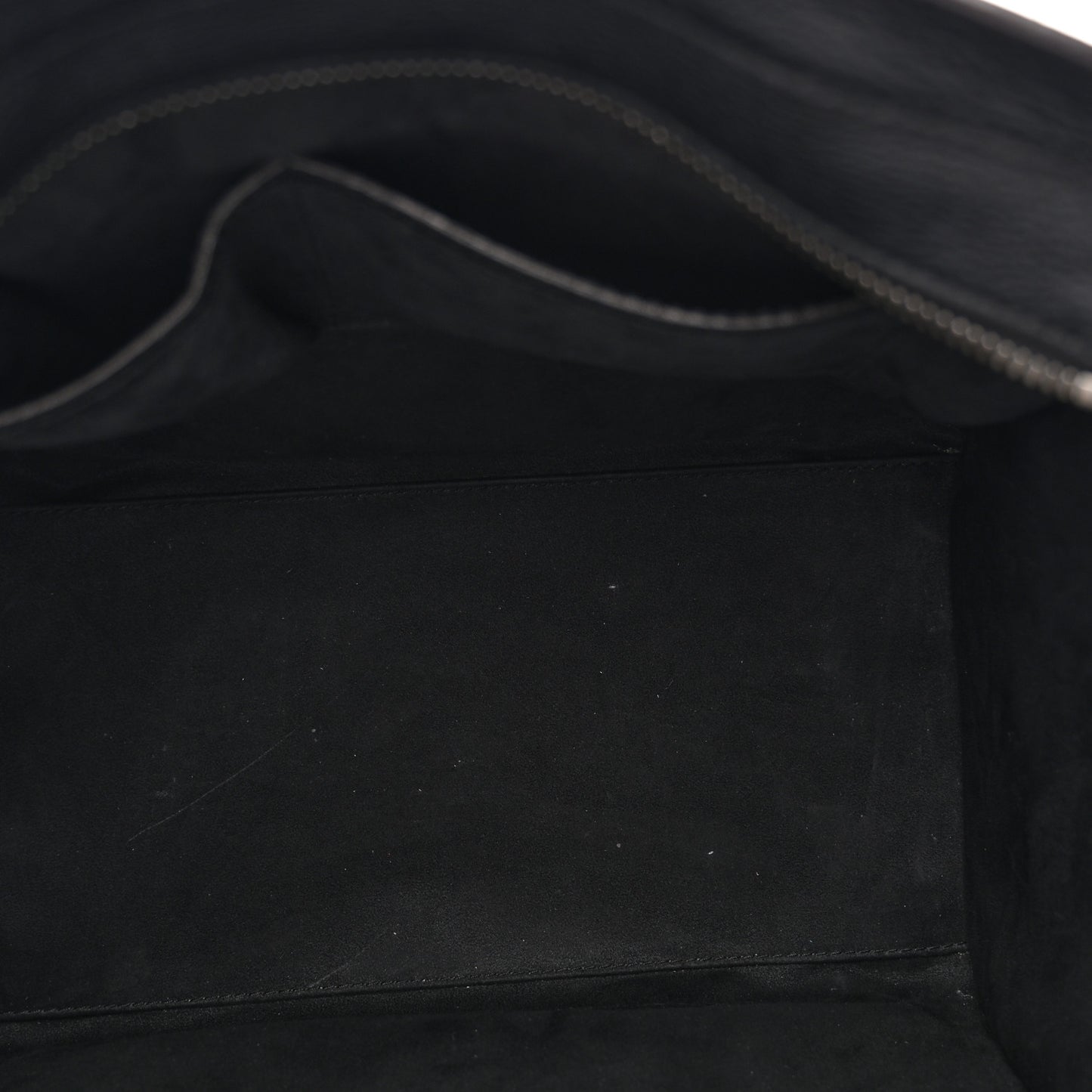 Drummed Calfskin Mini Luggage Black